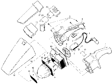 Exploded Diagram A Diagram and Parts List for 9511-08 Type 1 Black and Decker Hand Vacuum